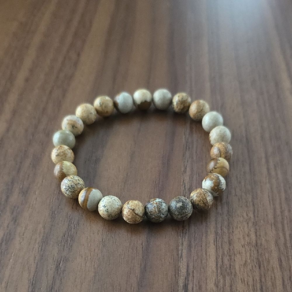 Picture Jasper Stretch Bracelet 6mm